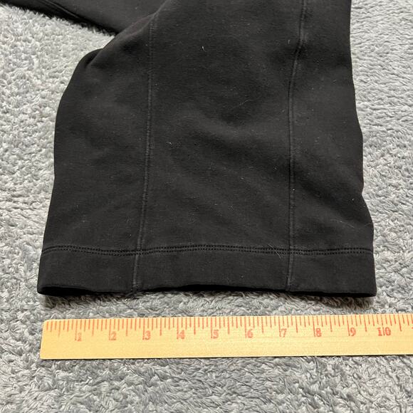 Athleta Retroplush Straight Leg Pants Womens Medium Tall Sweatpants Black Lounge - Picture 11 of 11